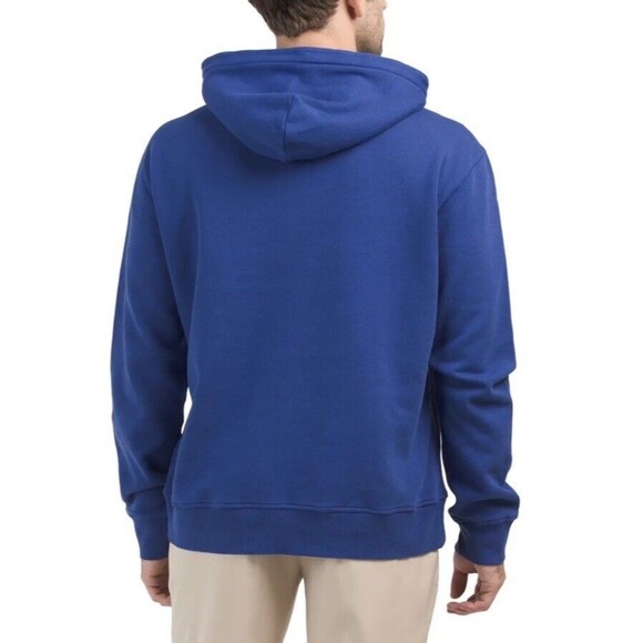 Men's Size Medium Greyson Golf Blue Long Sleeve Lake Fleece Hoodie Jacket - Picture 5 of 7